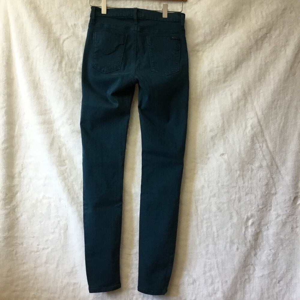Hudson Teal Nico Super Skinny Mid-Rise Stretch Jeans - Picture 9 of 13